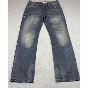 Yaso Jeans Mens 34x32 Heavy Denim Slim Straight Midrise